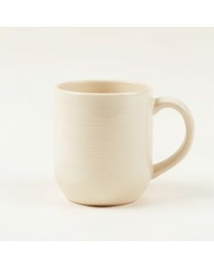 Slate Crest Ceramic Mug - Cream (synthetic illustration; no displayed measurements)
