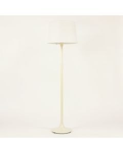 Willow Bend Floor Lamp With A Plain Fabric Shade - Ivory (synthetic illustration; no displayed measurements)