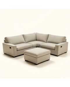 Troxelville 84 '' Wide Symmetrical Modular Corner Sectional With Ottoman (synthetic illustration; no displayed measurements)