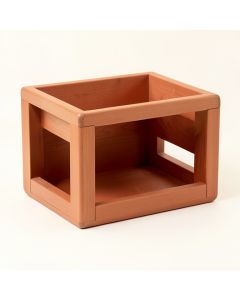 Dune Branch Empty Furniture-Style Pet Crate - Terracotta (synthetic illustration; no displayed measurements)