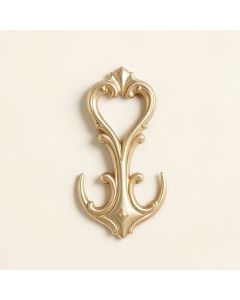 Champagne Gold Resin Wall Decor (synthetic illustration; no displayed measurements)