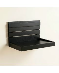 Holly Crossing Wall-Mounted Entryway Organizer Shelf - Black (synthetic illustration; no displayed measurements)