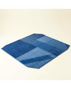 Linden Brook Rectangular Area Rug - Blue (synthetic illustration; no displayed measurements)