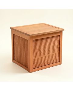 Dune Bend Closed Outdoor Storage Box - Terracotta (synthetic illustration; no displayed measurements)