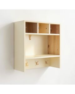 Dawn Dell Wall-Mounted Entryway Organizer Shelf - Cream (synthetic illustration; no displayed measurements)