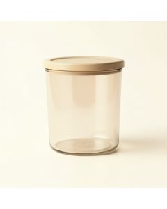 Olive Branch Storage Canister With Lid - Beige (synthetic illustration; no displayed measurements)