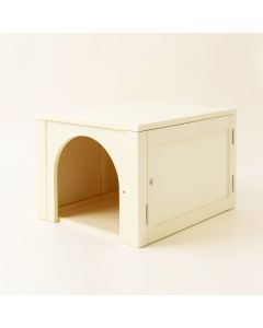 Moss Canyon Empty Furniture-Style Litter Enclosure - Ivory (synthetic illustration; no displayed measurements)