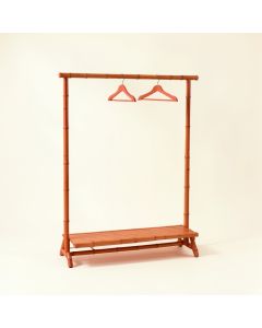 Maple Crest Empty Garment Rack - Terracotta (synthetic illustration; no displayed measurements)