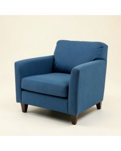 Kelsi Upholstered Parsons Chair In Blue (synthetic illustration; no displayed measurements)