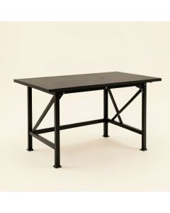 Birch Edge Empty Workshop Workbench - Black (synthetic illustration; no displayed measurements)
