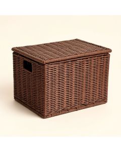 154 Gallon Wicker Deck Box (synthetic illustration; no displayed measurements)