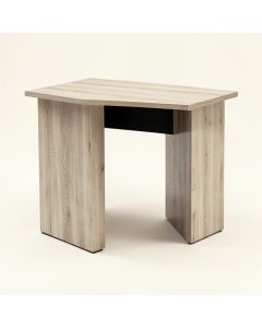 Light Weathered Oak & Black Finish Disho Built-In Usb Port Writing Desk (synthetic illustration; no displayed measurements)