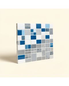 Arabesque 3 '' X 3 '' Glass Mosaic Subway Wall & Floor Tile (synthetic illustration; no displayed measurements)