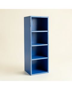 Shore Arc Narrow Cubby Tower - Blue (synthetic illustration; no displayed measurements)
