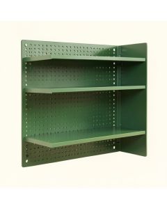 Meadow Brook Empty Wall-Mounted Tool Organizer Panel - Green (synthetic illustration; no displayed measurements)
