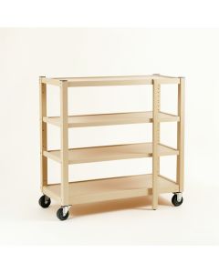 Dune Dell Empty Rolling Workshop Cart - Beige (synthetic illustration; no displayed measurements)