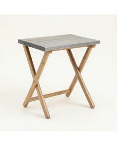 Elm Bend Compact Balcony Table - Gray (synthetic illustration; no displayed measurements)