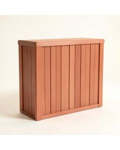 Briar Dell Narrow Outdoor Storage Bench - Terracotta (synthetic illustration; no displayed measurements)