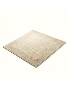 Rugsotic Carpets Hand-Knotted Silk Beige Area Rug (synthetic illustration; no displayed measurements)