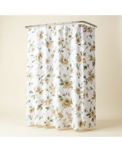 Rieke Polyester Floral Single Shower Curtain (synthetic illustration; no displayed measurements)