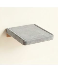 Cliff Brook Wall-Mounted Cat Perch - Gray (synthetic illustration; no displayed measurements)