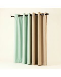 Frankin Solid Blackout Thermal Grommet Curtain Panels (synthetic illustration; no displayed measurements)