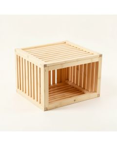 Spruce Dell Empty Furniture-Style Litter Enclosure - Ivory (synthetic illustration; no displayed measurements)