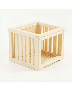 Harbor Edge Empty Furniture-Style Litter Enclosure - Cream (synthetic illustration; no displayed measurements)