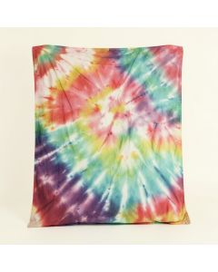 Close Up Of Vertical Gradient Tie Dye Effect Hippie Alter Life Artwork Print Duvet Cover Set (synthetic illustration; no displayed measurements)