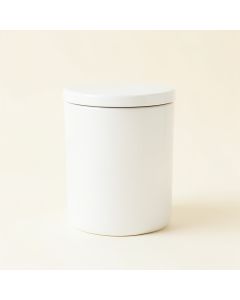 Brook Dale Storage Canister With Lid - White (synthetic illustration; no displayed measurements)