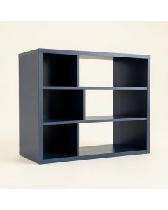 Flint Edge Desktop Shelving Unit - Navy (synthetic illustration; no displayed measurements)