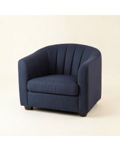 Alder Branch Upholstered Armchair - Navy (synthetic illustration; no displayed measurements)