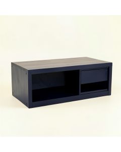 Aspen Bluff Shoe Storage Bench - Navy (synthetic illustration; no displayed measurements)