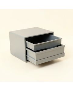 Cedar Canyon Small-Parts Storage Drawer Cabinet - Gray (synthetic illustration; no displayed measurements)
