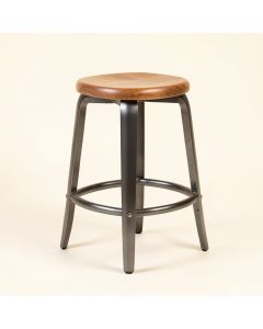 Mack Swivel Solid Wood 24 '' Counter Stool (synthetic illustration; no displayed measurements)