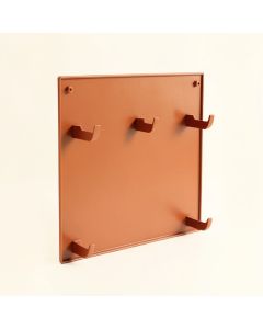 Birch Crossing Empty Wall-Mounted Tool Organizer Panel - Terracotta (synthetic illustration; no displayed measurements)