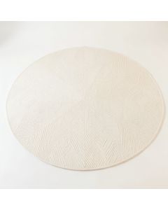 Meadow Arc Round Area Rug - Cream (synthetic illustration; no displayed measurements)
