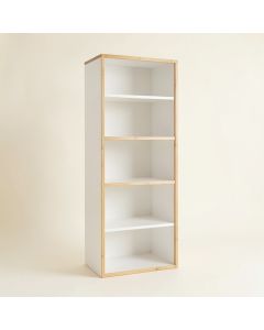Pine Branch Narrow Cubby Tower - White (synthetic illustration; no displayed measurements)