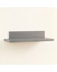 Rowan Arc Wall-Mounted Shelf - Gray (synthetic illustration; no displayed measurements)