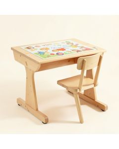 Onley Kids Art Desk With Chair Set Height Adjustable Writing Desk (synthetic illustration; no displayed measurements)