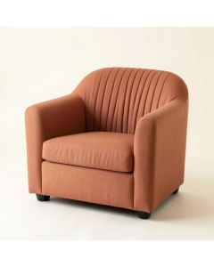 Harbor Falls Upholstered Armchair - Terracotta (synthetic illustration; no displayed measurements)