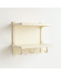 Alder Edge Wall-Mounted Entryway Organizer Shelf - Cream (synthetic illustration; no displayed measurements)