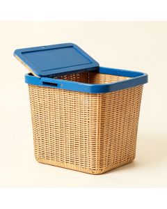 Reed Branch Laundry Hamper - Blue (synthetic illustration; no displayed measurements)