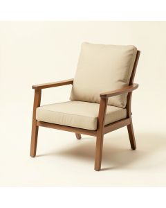 Tripp Outdoor Patio Chair With Sunbrella Cushions (synthetic illustration; no displayed measurements)