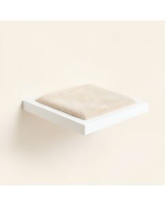 Cedar Bridge Wall-Mounted Cat Perch - White (synthetic illustration; no displayed measurements)