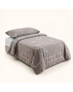 Adamson Geometric Maze Reversible Duvet Cover Set (synthetic illustration; no displayed measurements)