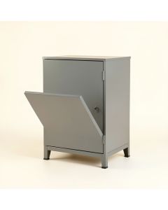 Rowan Brook Freestanding Pull-Out Hamper Cabinet - Gray (synthetic illustration; no displayed measurements)