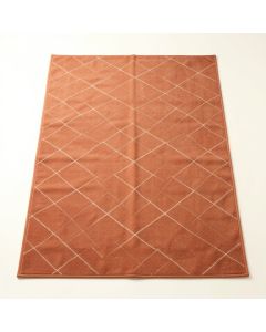 Maple Crest Rectangular Area Rug - Terracotta (synthetic illustration; no displayed measurements)