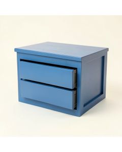Cliff Edge Small-Parts Storage Drawer Cabinet - Blue (synthetic illustration; no displayed measurements)