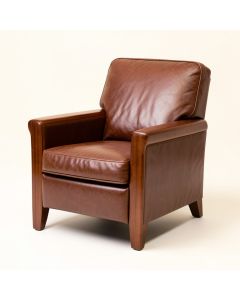 Kirksville 29 '' Wide Genuine Leather Armchair (synthetic illustration; no displayed measurements)